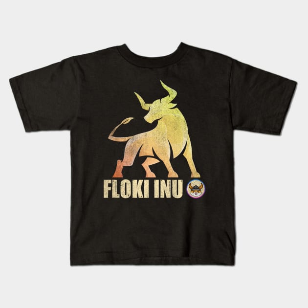 Floki Inu Coin Mission To The Moon Floki Army Vintage Crypto Token Cryptocurrency Wallet Birthday Gift For Men Women Kids T-Shirt by Thingking About